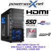 AMD ENTRY GAMER KOMPLETT PC AMD QUAD CORE RYZEN 3 2200G 8GB Radeon VEGA 8 Graphikpower 120GB SSD USB3.0 COMPUTER